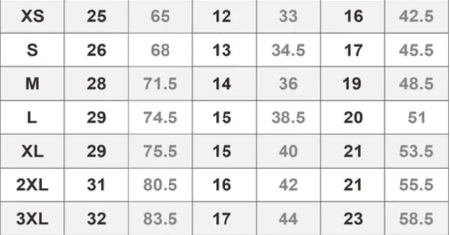 Norway Haaland Jersey size chart